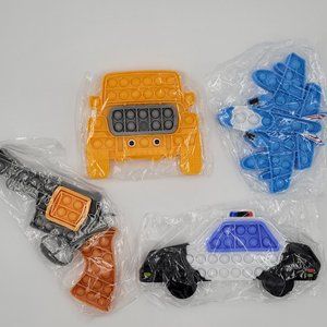 Fidget Sensory Stress Bubble Toy, pop it 4 pack